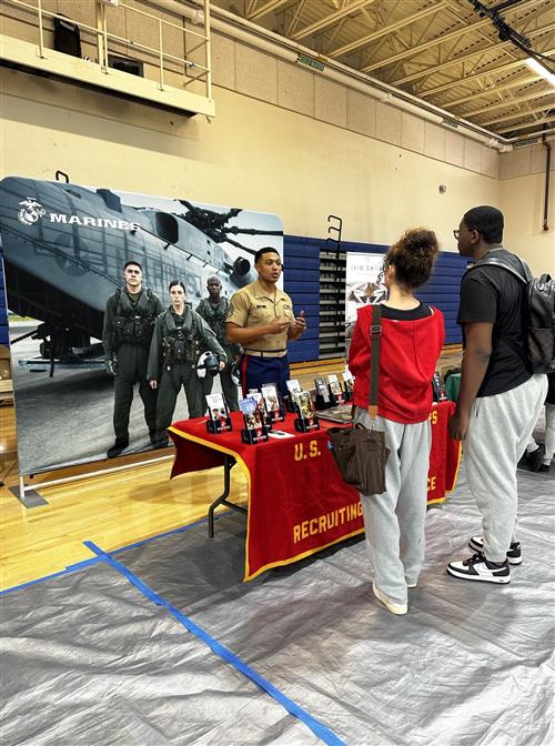 career fair booth